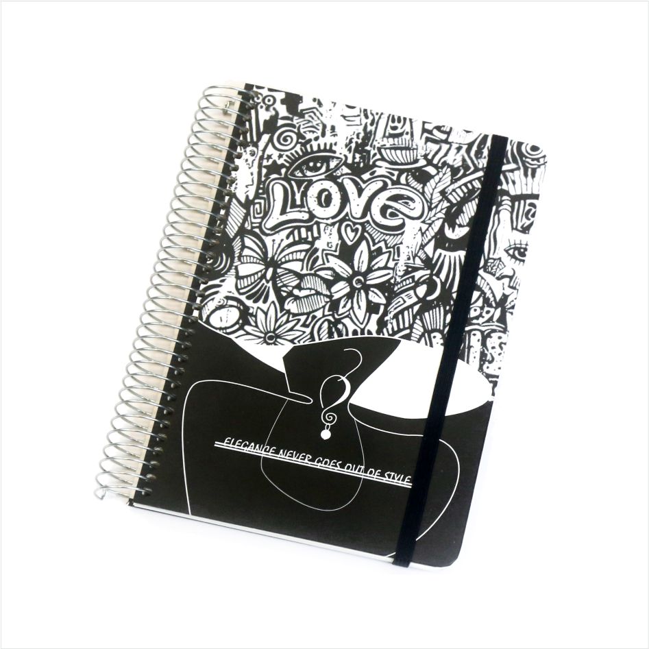 Cahier en spirale à couverture rigide